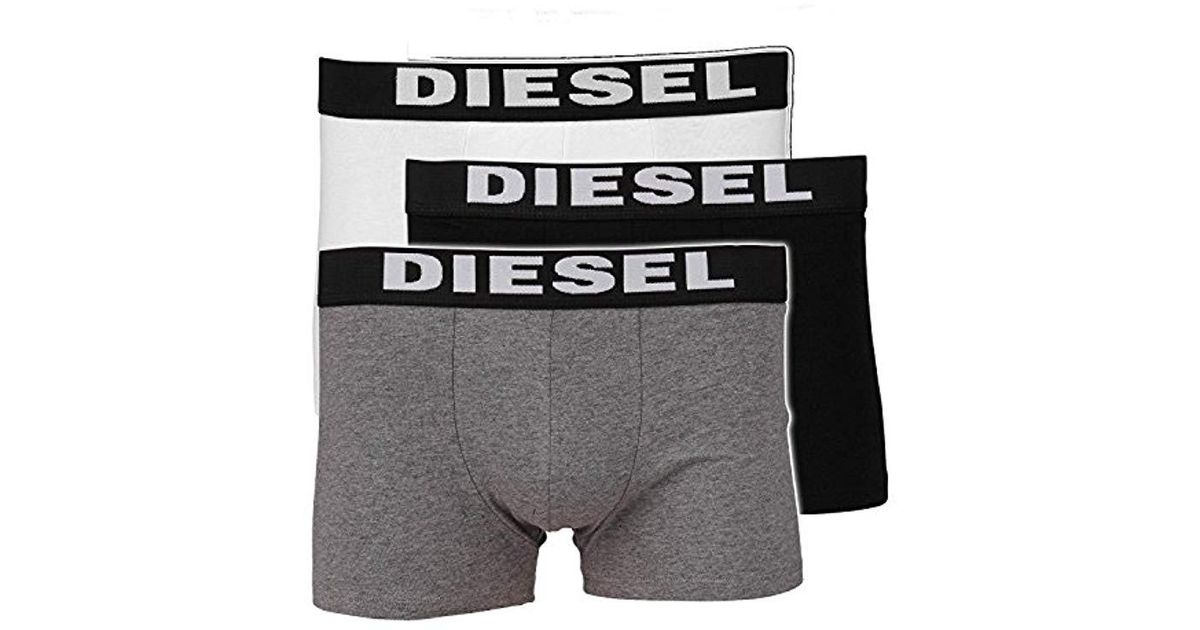 Diesel Mens Boxer Rocco Shorts Cotton Stretch Grey Underwear UMBX