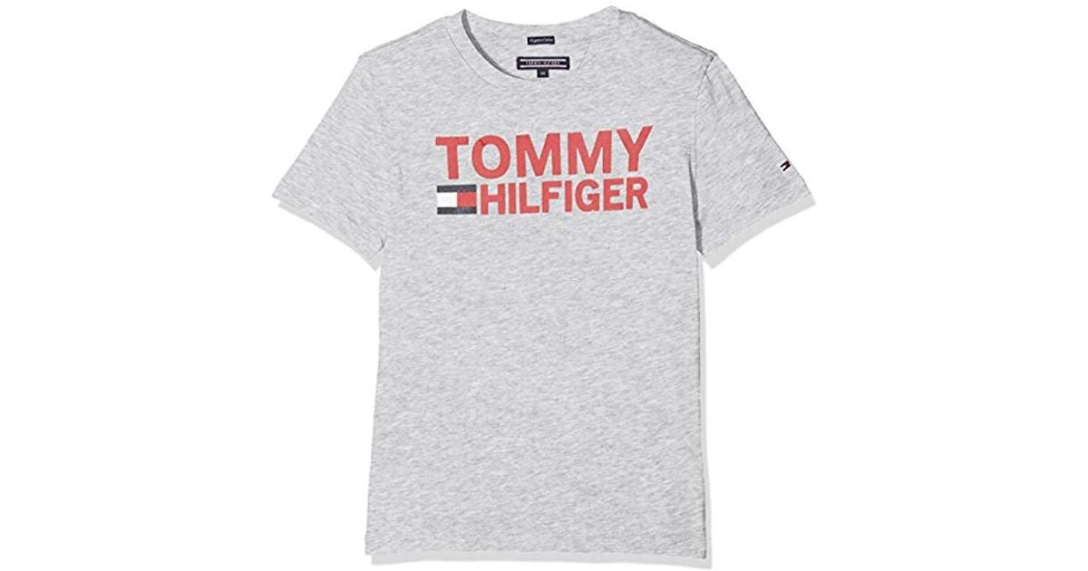 Tommy Hilfiger Essential Big Logo tee L//S Camiseta para Ni/ños