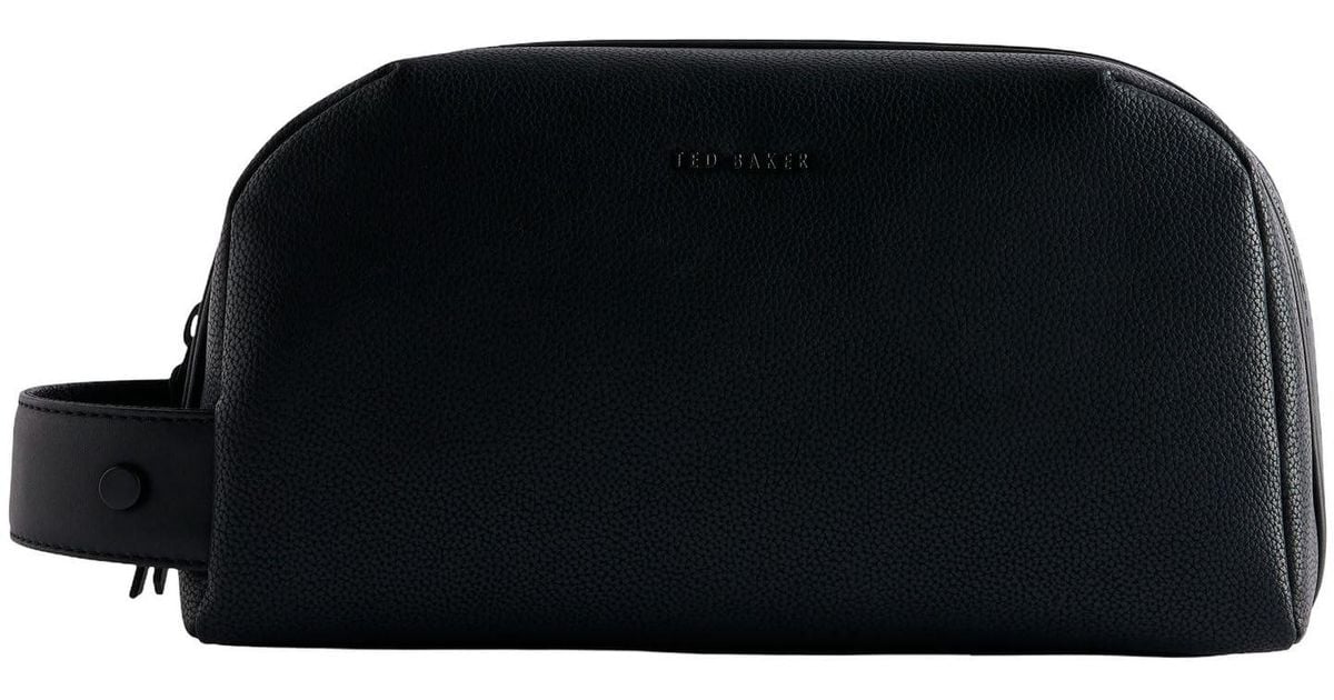 Ted Baker Leather Washbag Black One Size for Men Lyst UK