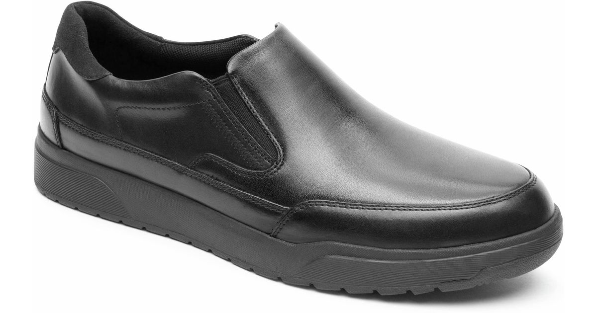 Rockport Leather Bronson Slip On Loafer in Black Leather (Black) for ...
