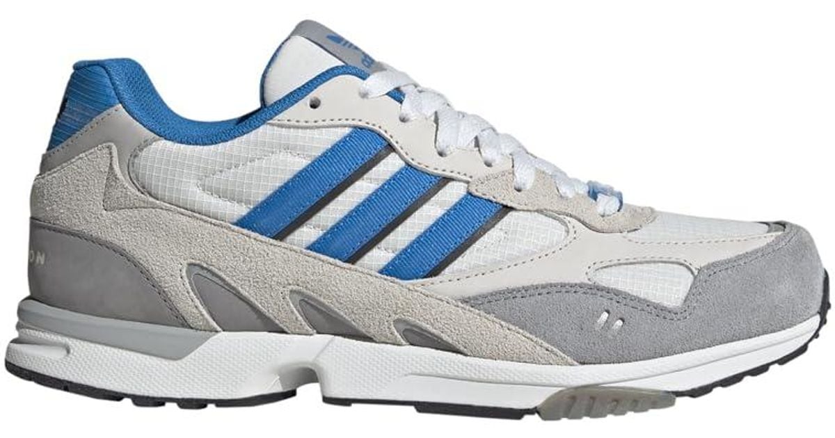 adidas Mens Torsion Super Lace Up Sneakers Shoes Casual - Blue, Grey ...