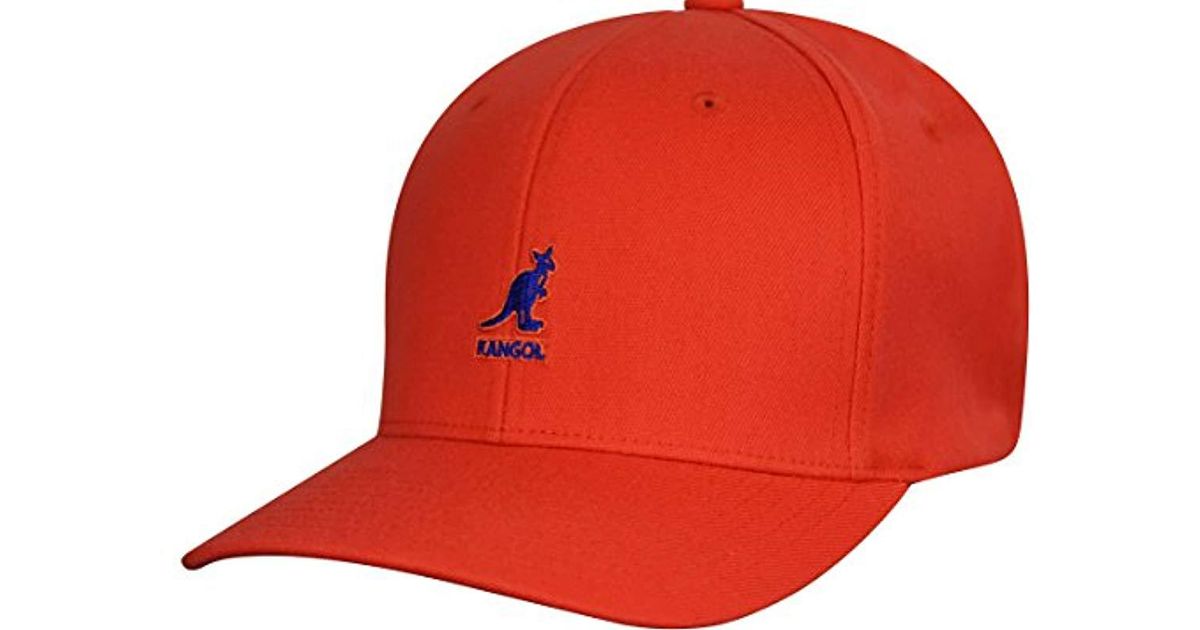 Kangol Wool Flexfit Baseball Cap in Orange for Men Lyst
