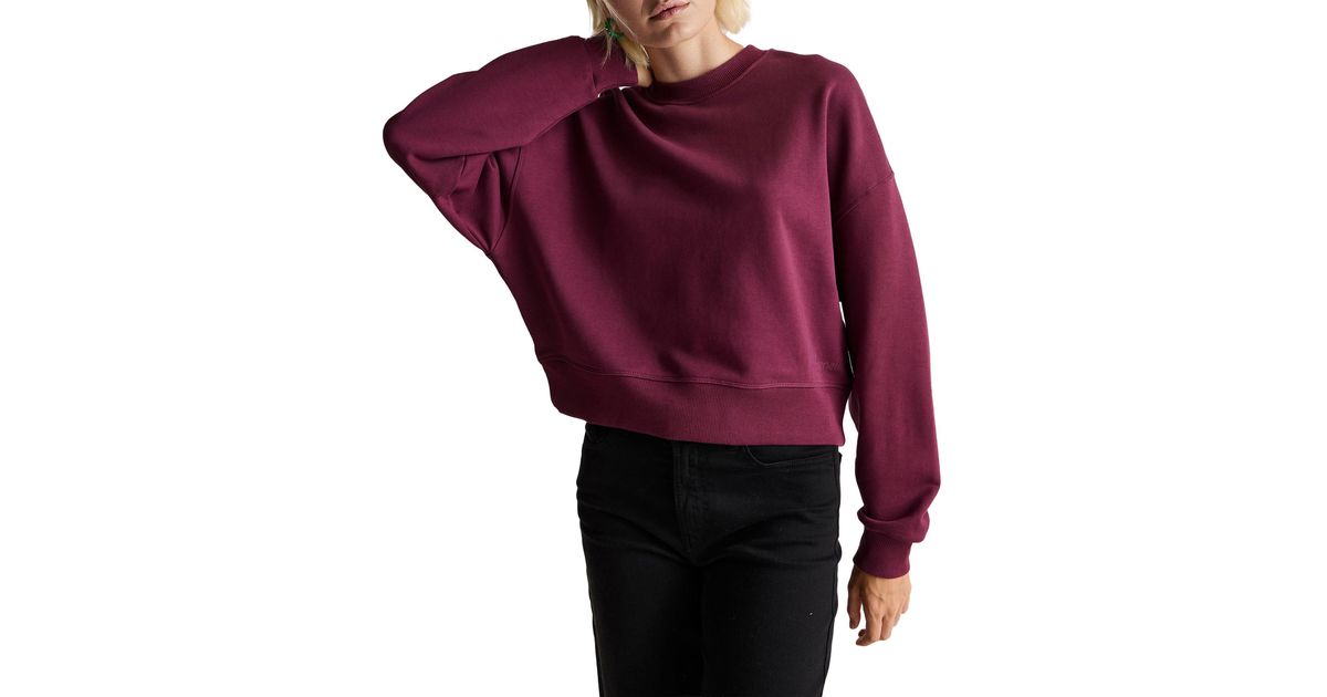 Benetton Maglia G/C M/L 3unid109a Sweatshirt ohne Kapuze in Lila