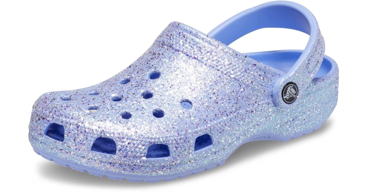 Crocs™ Adult Classic Sparkly Clog in Blue Lyst