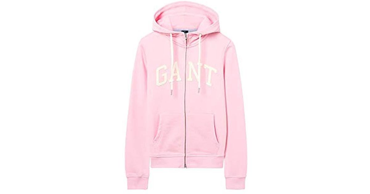 pink full zip hoodie