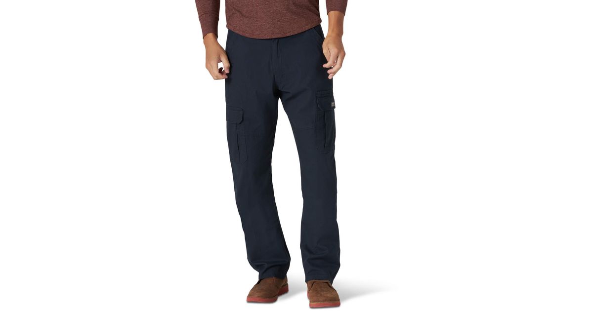Wrangler Authentics Pantaloncini Cargo Uomo In Twill Elasticizzato | Colore Stella Marina | Taglia 50 IT | 8 Tasche