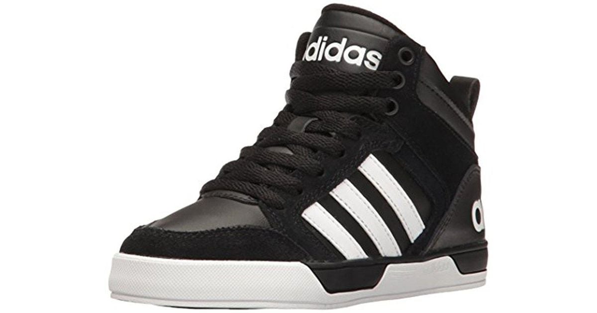 adidas Leather Neo Kids' Raleigh 9tis Mid K Sneaker in Black/White ...