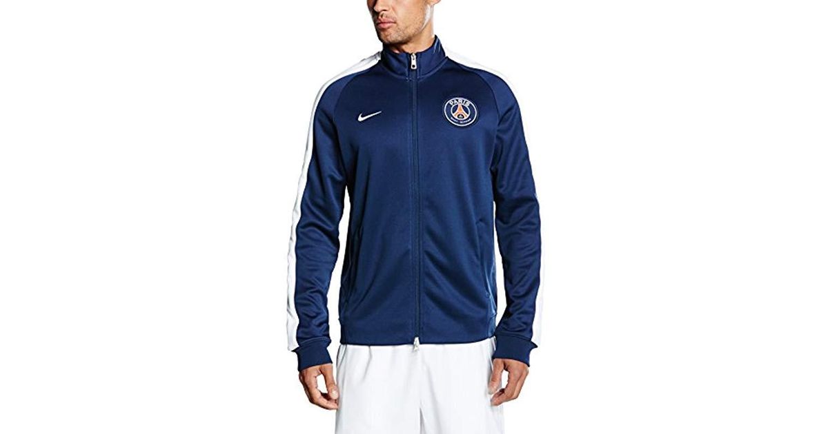 Nike Psg Paris Saint-germain Authentic N98 Tracksuit Jacket in Blue -  Midnight Navy/White (Blue) for Men - Lyst