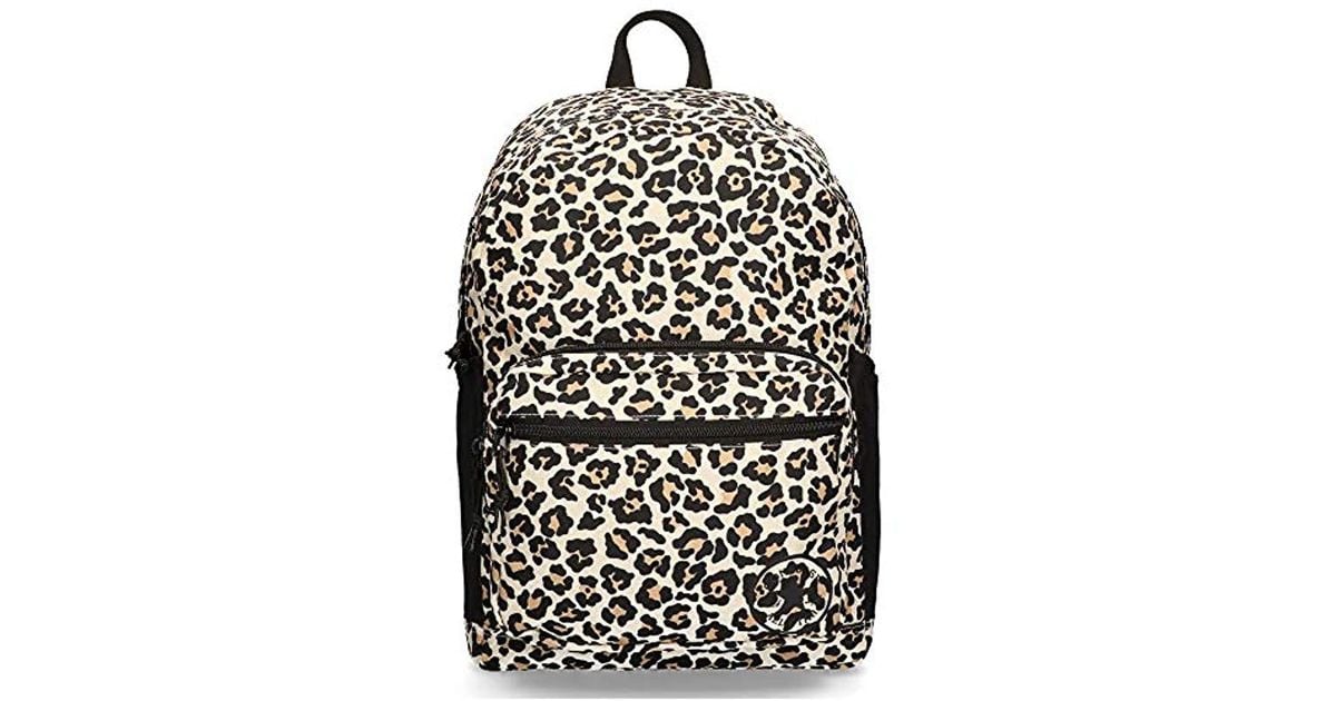converse leopard backpack