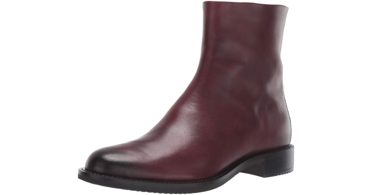 Ecco Leather Sartorelle 25 Ankle Boot in Bordeaux (Purple) - Save 40% - Lyst