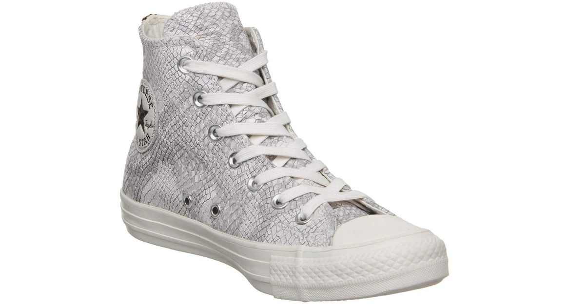 converse all star hi trainers split panel black egret exclusive