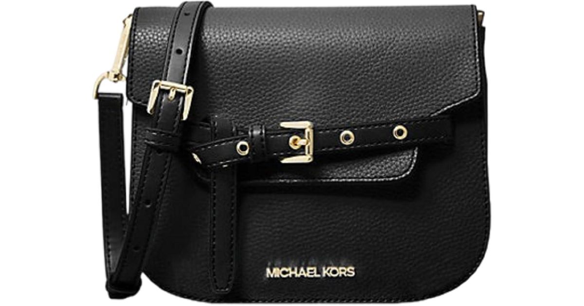 Michael Kors Outlet Emilia Small Logo Crossbody Bag in Schwarz Lyst DE