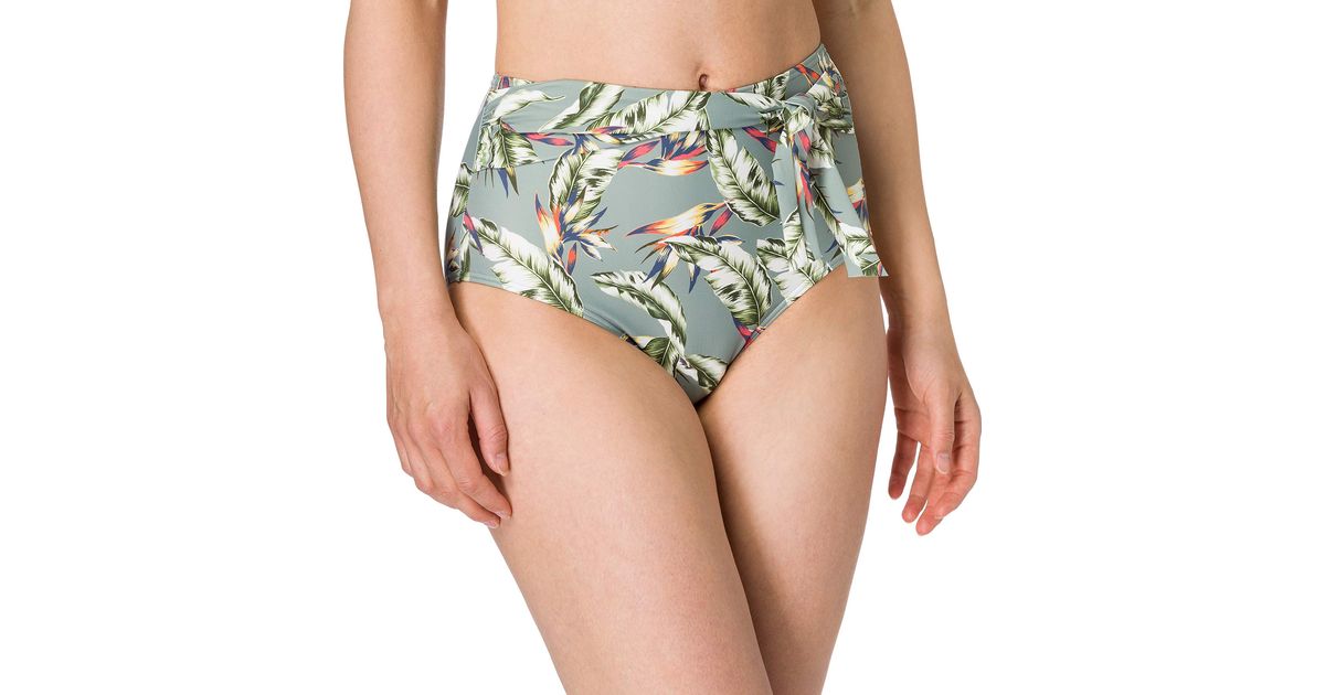 Esprit Bodywear Panama Beach NYRhigh Waist Brief Bikini-Unterteile in Grün  - Lyst