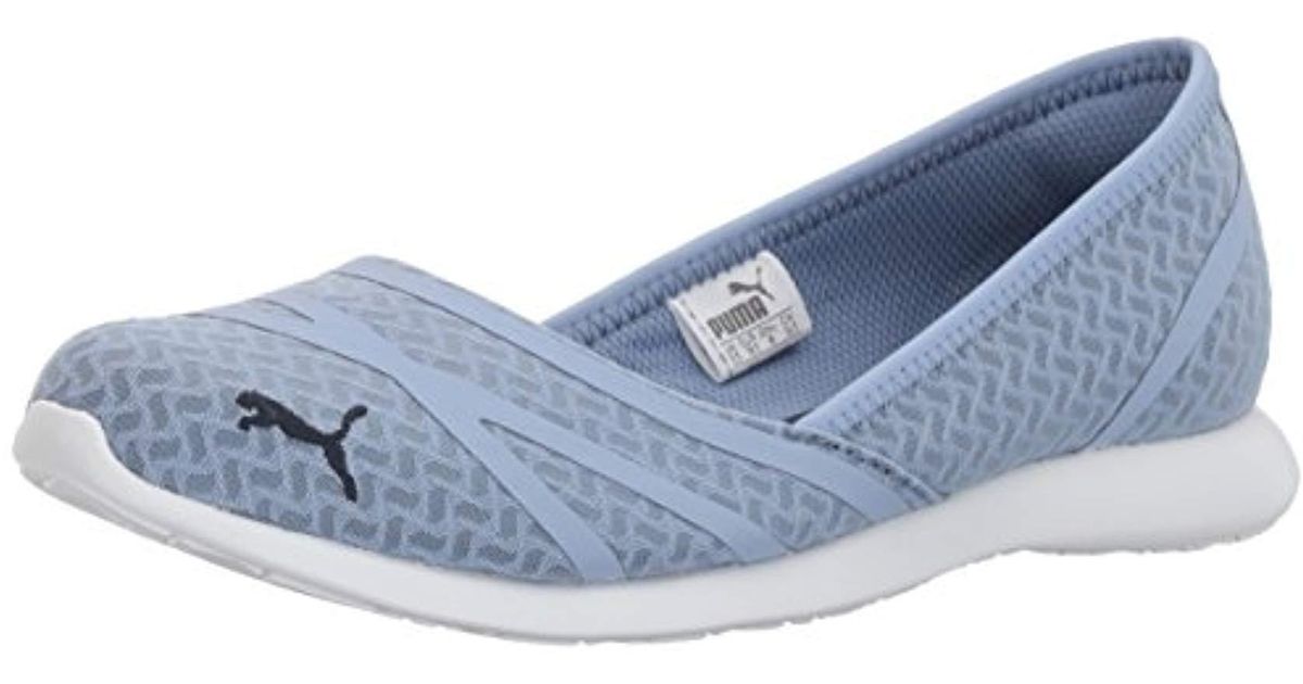 PUMA Vega Ballet Flume Walking Flat in Blue | Lyst