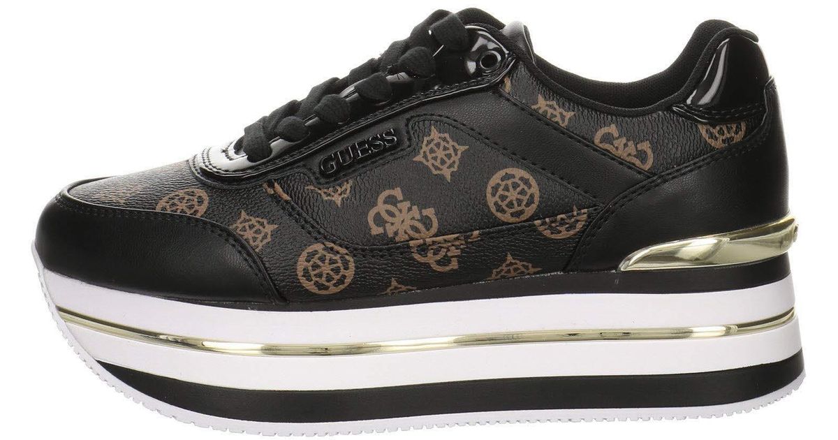 Guess Sneakers Donna Con Zeppa Fl5hns Pel12 Hansin Runner Scarpe Sportive  Lacci Suola in Gomma Maxi Plateau 5.5cm Sneaker Platform Logo Lurex -  CommercioVirtuoso.it