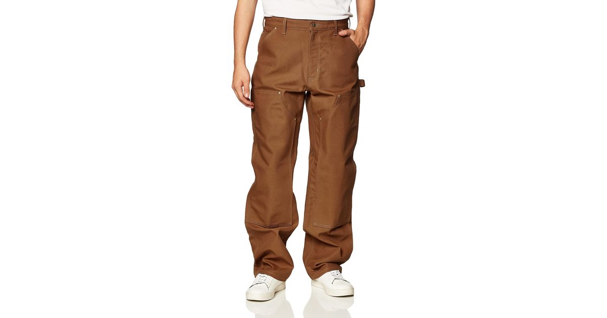 Carhartt Cotton Firm Duck Double-front Work Dungaree Pant B01 in Black  (Brown) for Men - Save 45% - Lyst