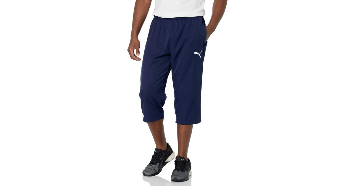 PUMA Synthetic Active Woven 3/4 Pants in Blue for Men - Save 23% | Lyst