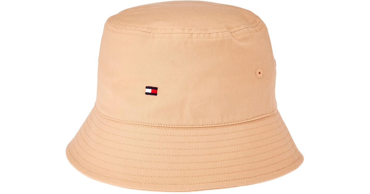 Tommy Hilfiger Essential Flag Bucket Hat in Natural Lyst UK