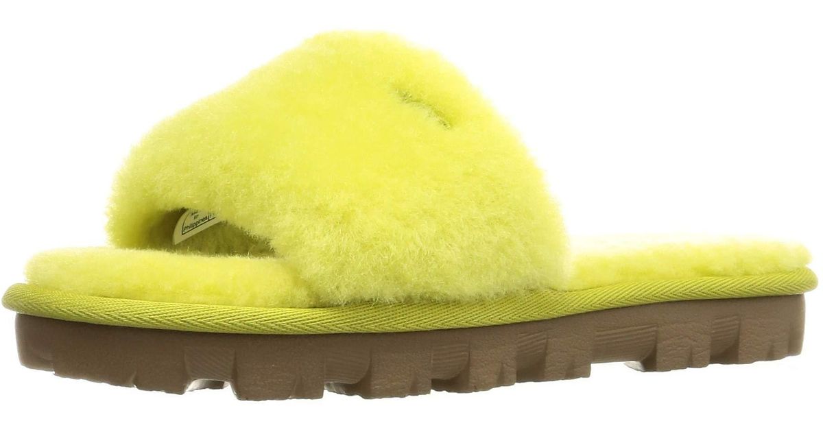 UGG Wool Cozette Slipper in Electric Lime (Yellow) - Lyst
