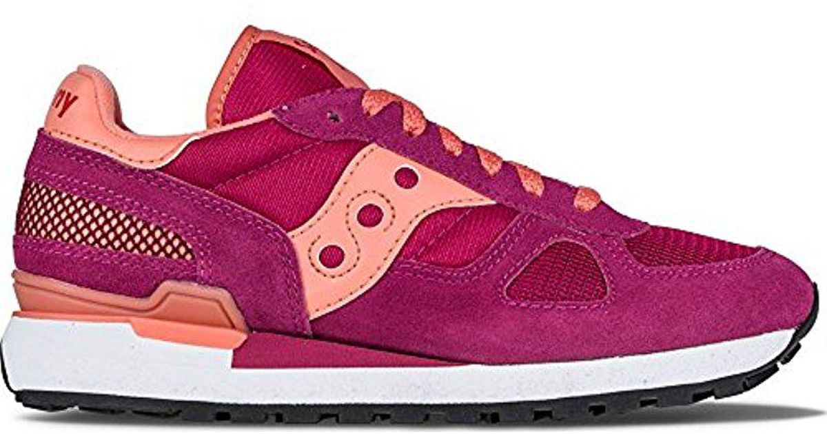 Saucony Suede Originals Shadow Original Fashion Sneaker in Cerise (Pink) -  Lyst