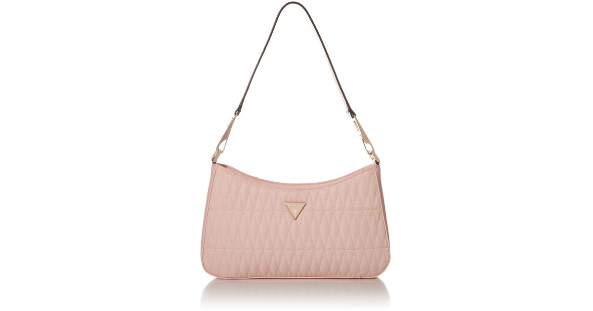 Guess Layla Top Zip Shoulder Bag in Pink Lyst UK
