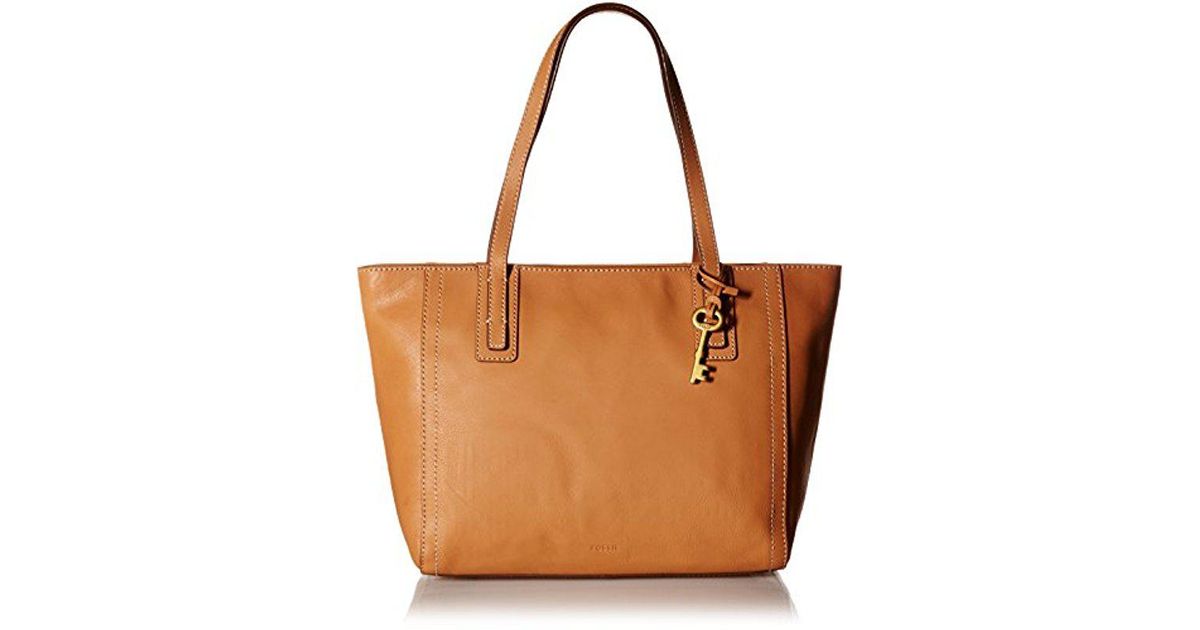 fossil emma tote tan