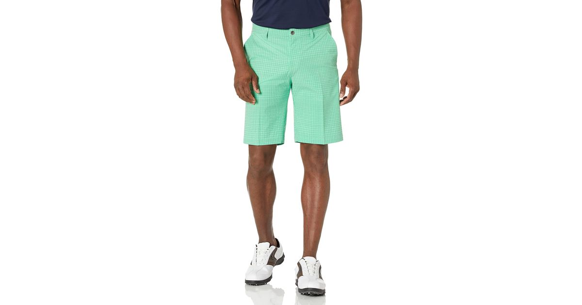 Adidas plaid golf shorts best sale