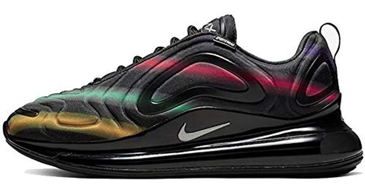 Nike Air Max 720 Trainers, A02924-023 in Black/Metallic Silver-University  (Black) for Men | Lyst UK