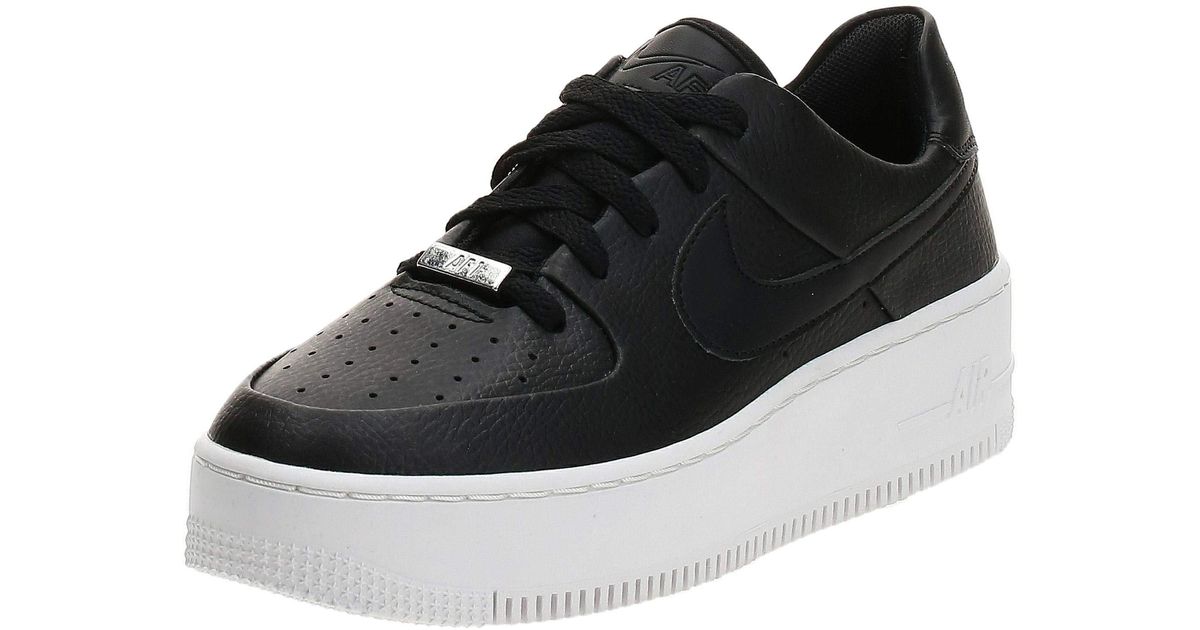 nike black air force 1 sage