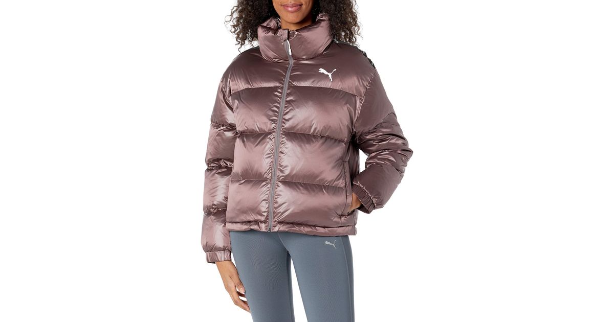 puma brown puffer jacket
