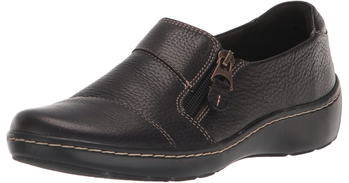 Clarks Leather Womens Cora Harbor Loafer in Black Leather (Black) | Lyst UK