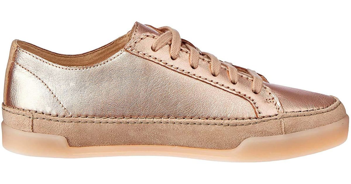 clarks rose gold sneakers