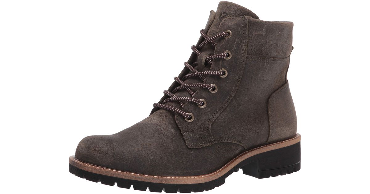 Ecco Elaina Lace Boot Hydromax Ankle in Brown - Lyst