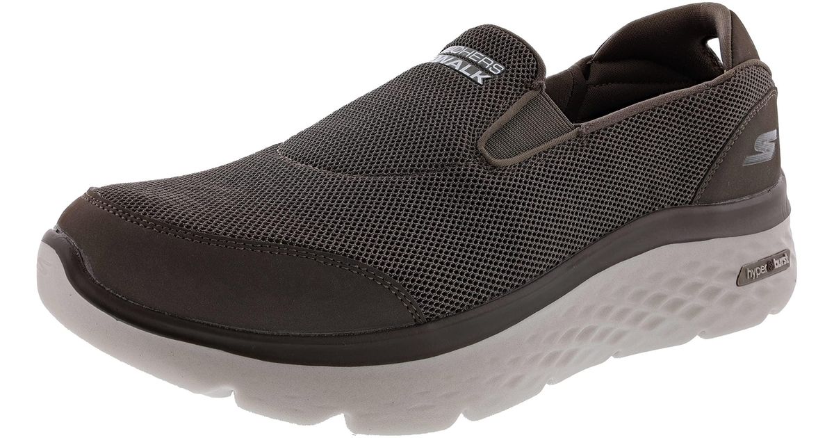 Skechers Go Walk Hyper Burst Sawtelle Walking Shoes in het Zwart voor