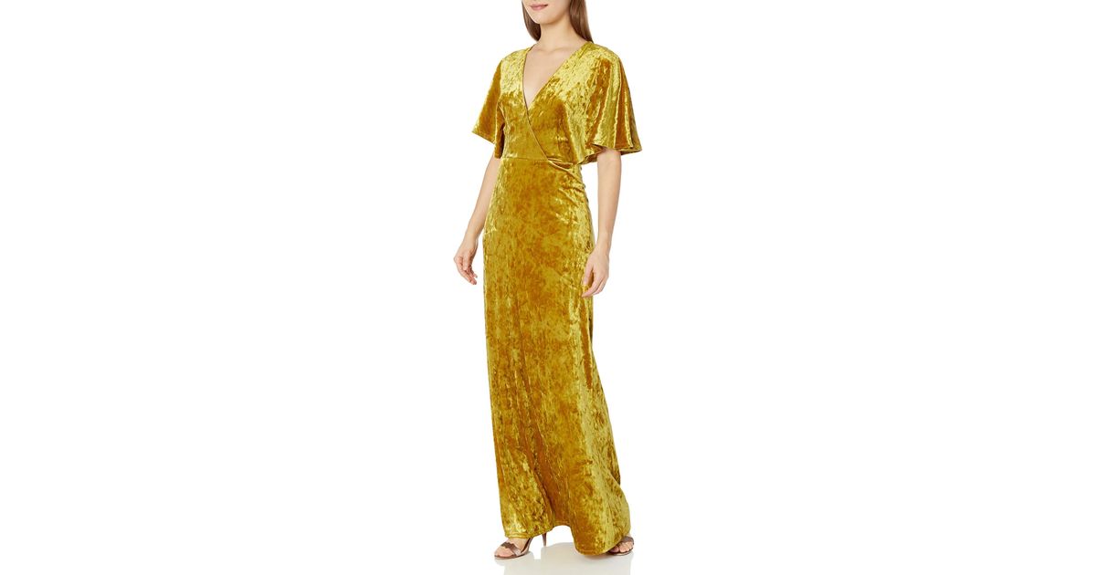 BCBGeneration Crushed Velvet Maxi Dress 