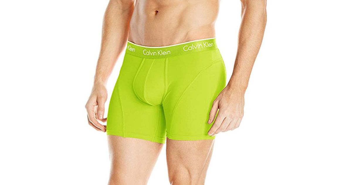 Calvin Klein Synthetic Underwear Air Fx Micro Boxer Briefs in Bright Lime  (Green) for Men - Lyst