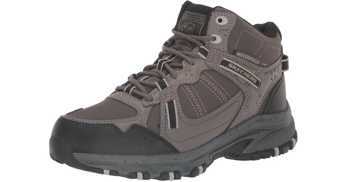 Skechers Hillcrest Hiking Shoe in Black for Men Lyst