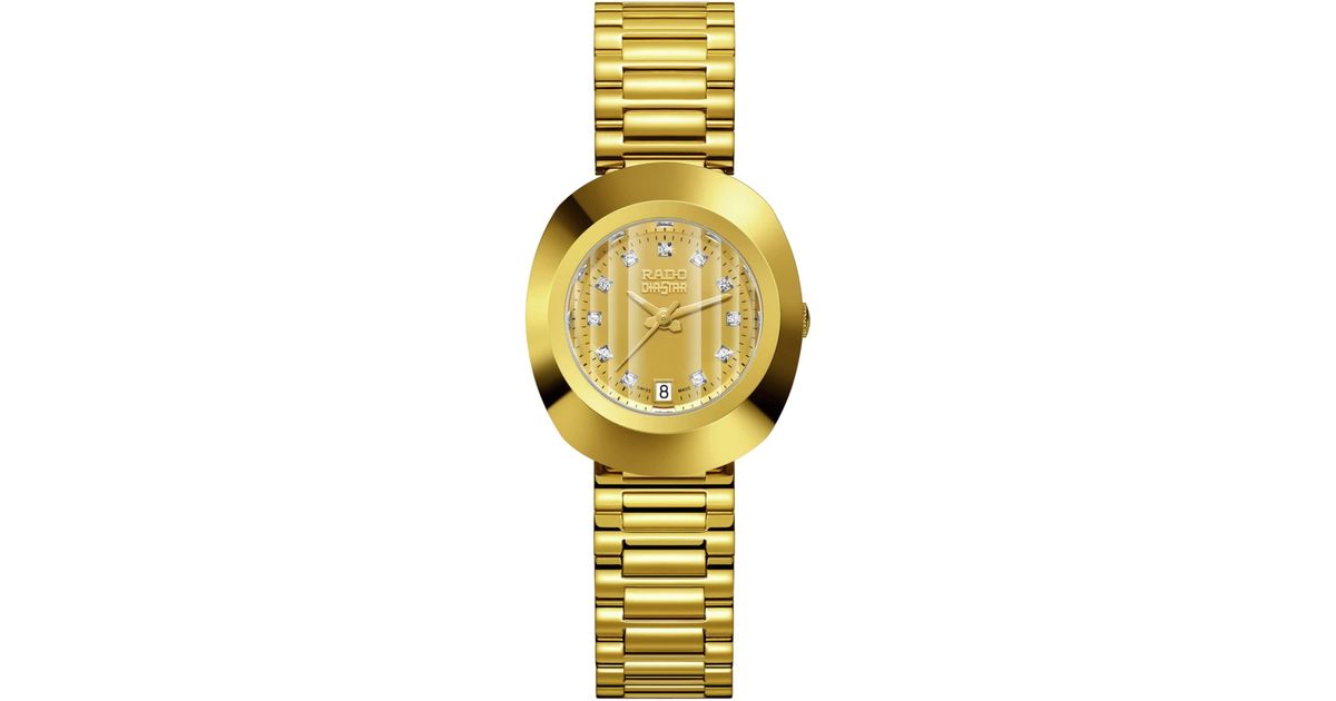 Rado Diastar Original Swiss Quartz Watch in Gold (Metallic) Lyst