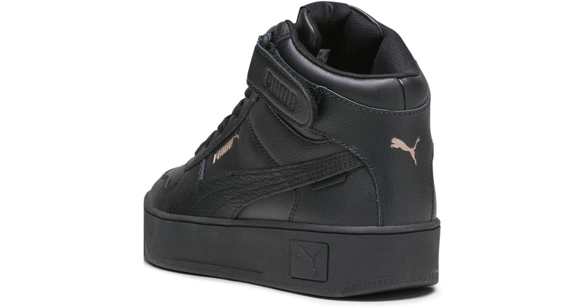 PUMA Carina Street Mid Sneakers in Black Lyst UK
