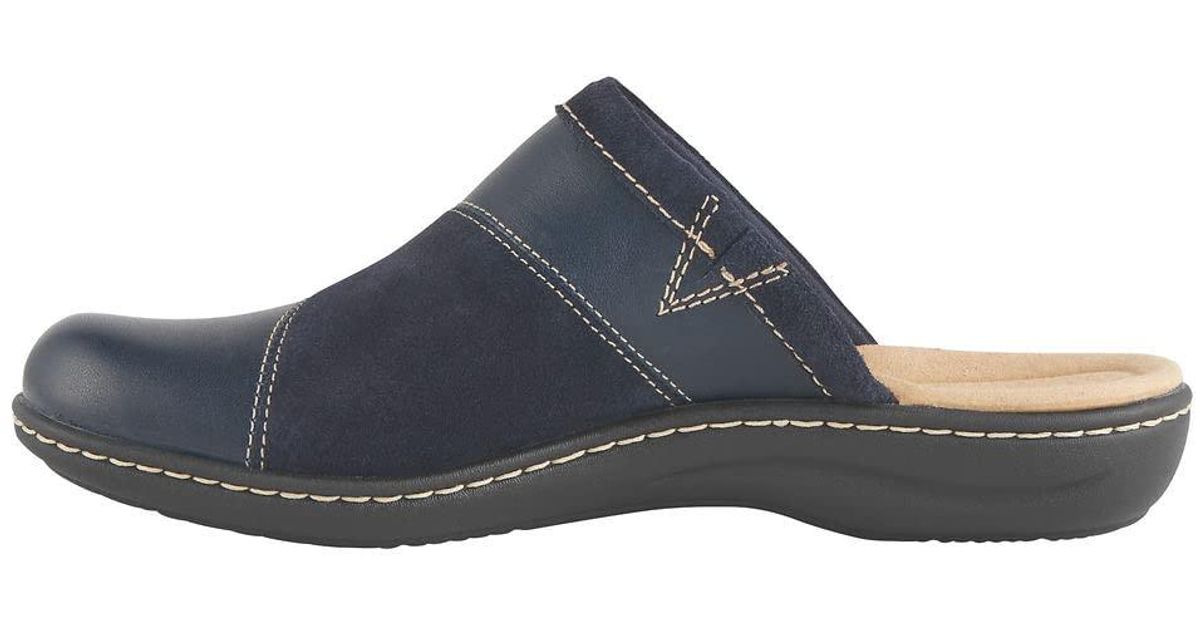Clarks Leather Womens Laurieann Kyla Clog in Blue Lyst UK