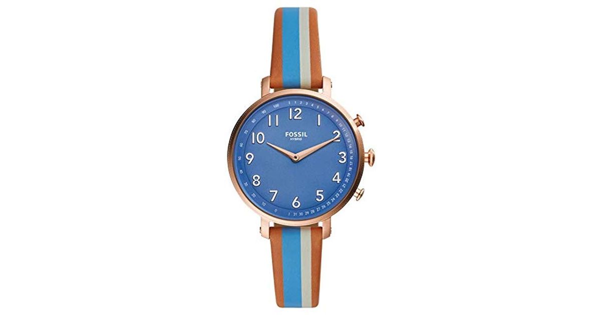 fossil smart watch blue