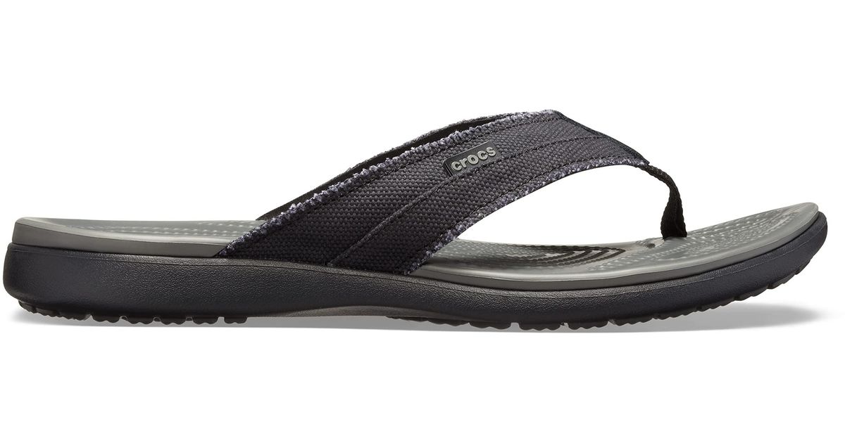 Crocs™ Santa Cruz Canvas Flip Flops 