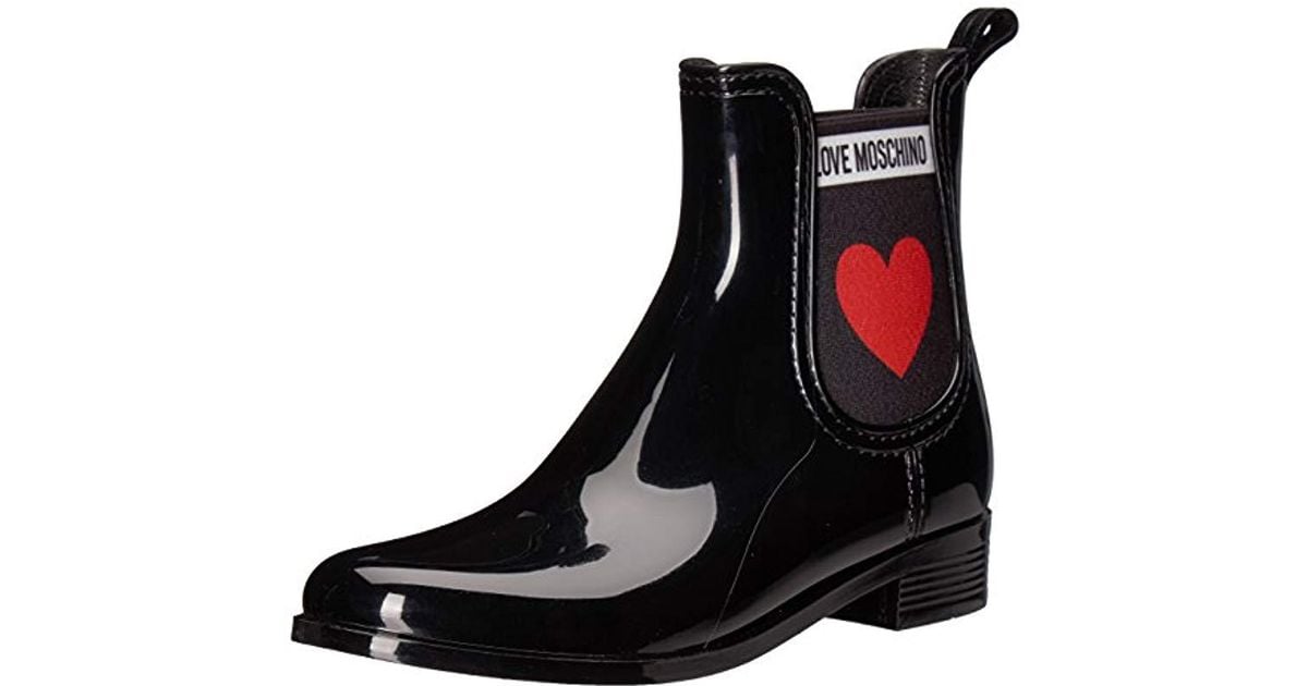 love moschino rain boots