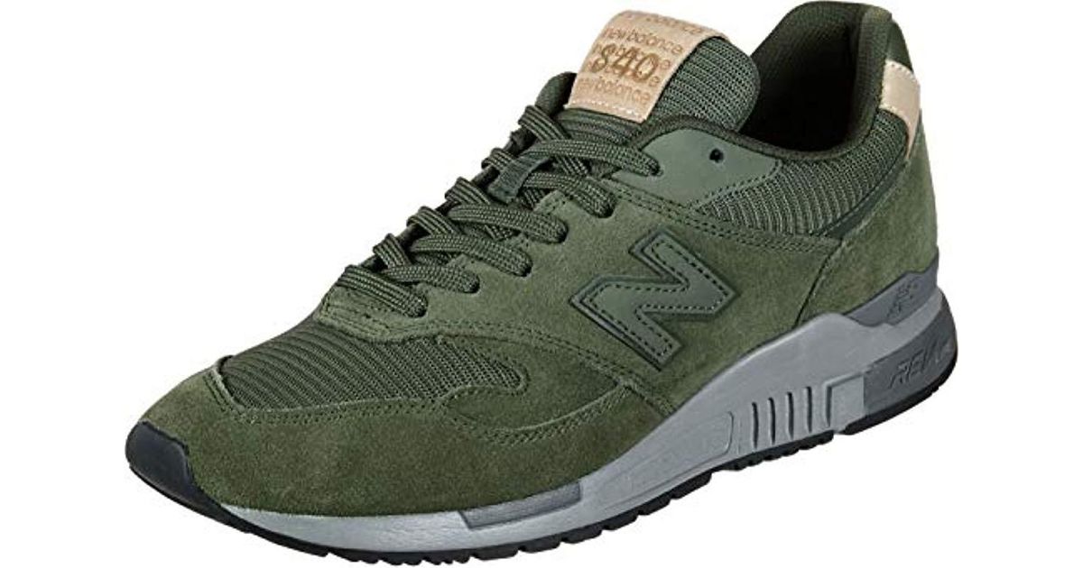 New Balance Suede 840 Running Shoes in Green - Grey (Green) for Men - Lyst