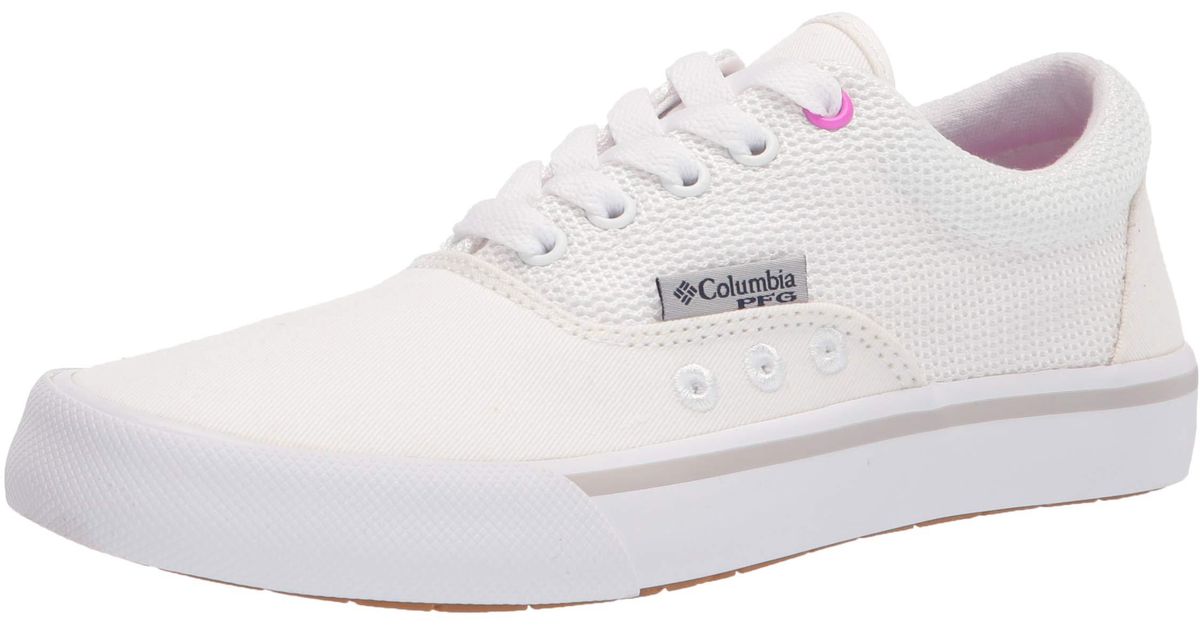 Columbia Slack Water Pfg Lace Boat Shoe in White Lyst