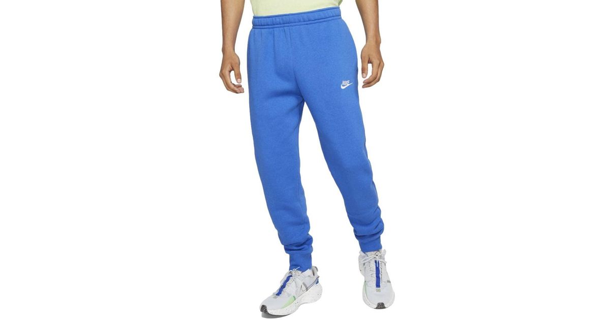 Nike Nsw Club Jogger Jersey in Blue for Men | Lyst UK