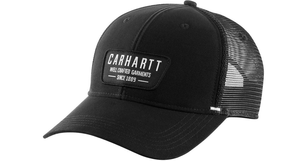 Carhartt Canvas Meshback Crafted Patch Cap in Black for Men Lyst