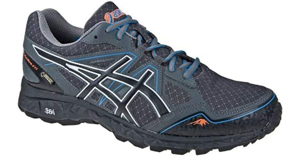 Asics Gel-fuji Storm G-tx Hiking Shoe Black/blue for Men | Lyst UK