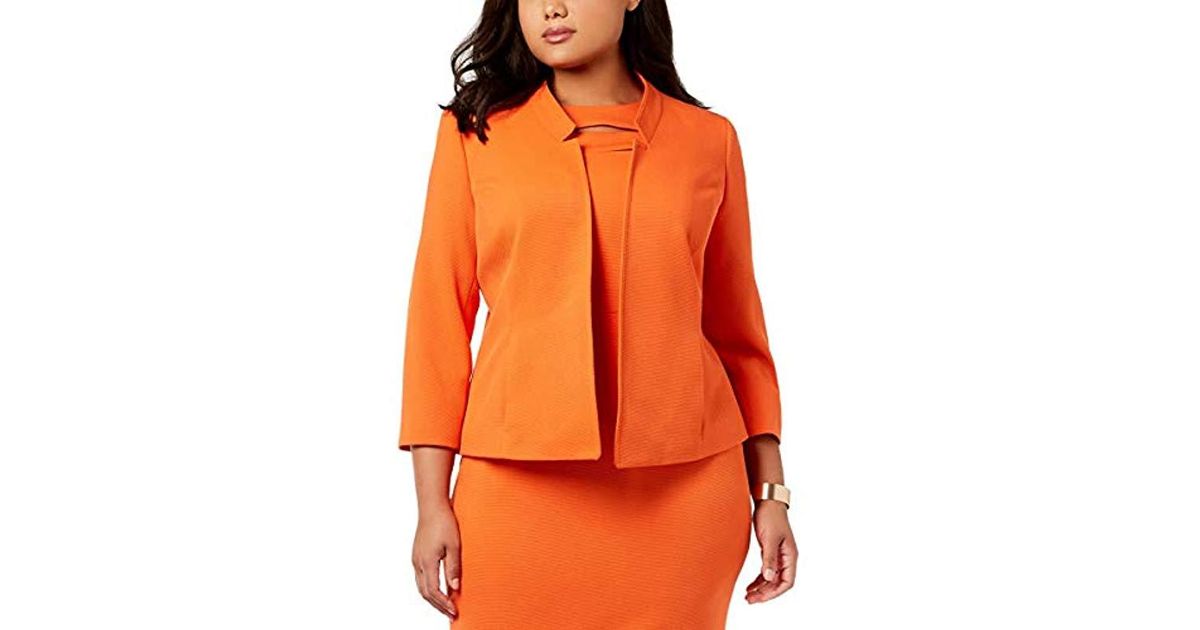 Kasper Womens Petite Knit Pique Fly Away JKT