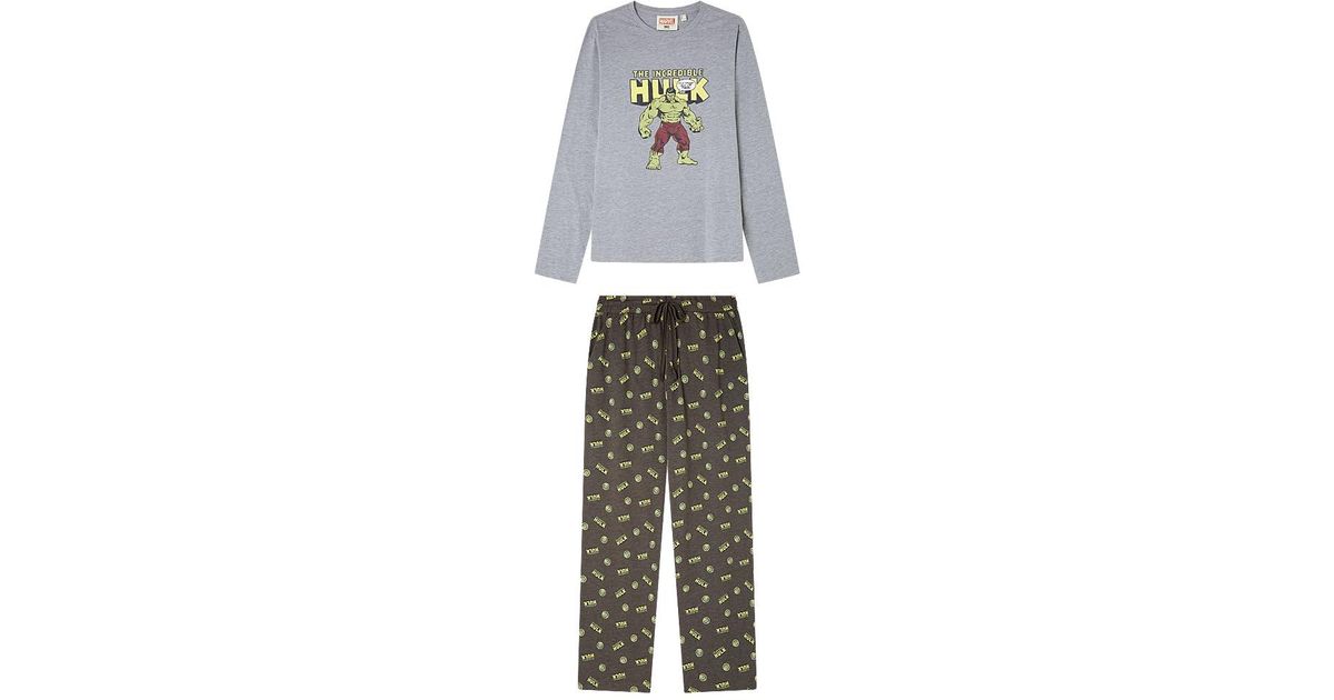 Pijama De Manga Larga Women'secret - Colección Multilicense Cottage, Pantalón Largo Mujer